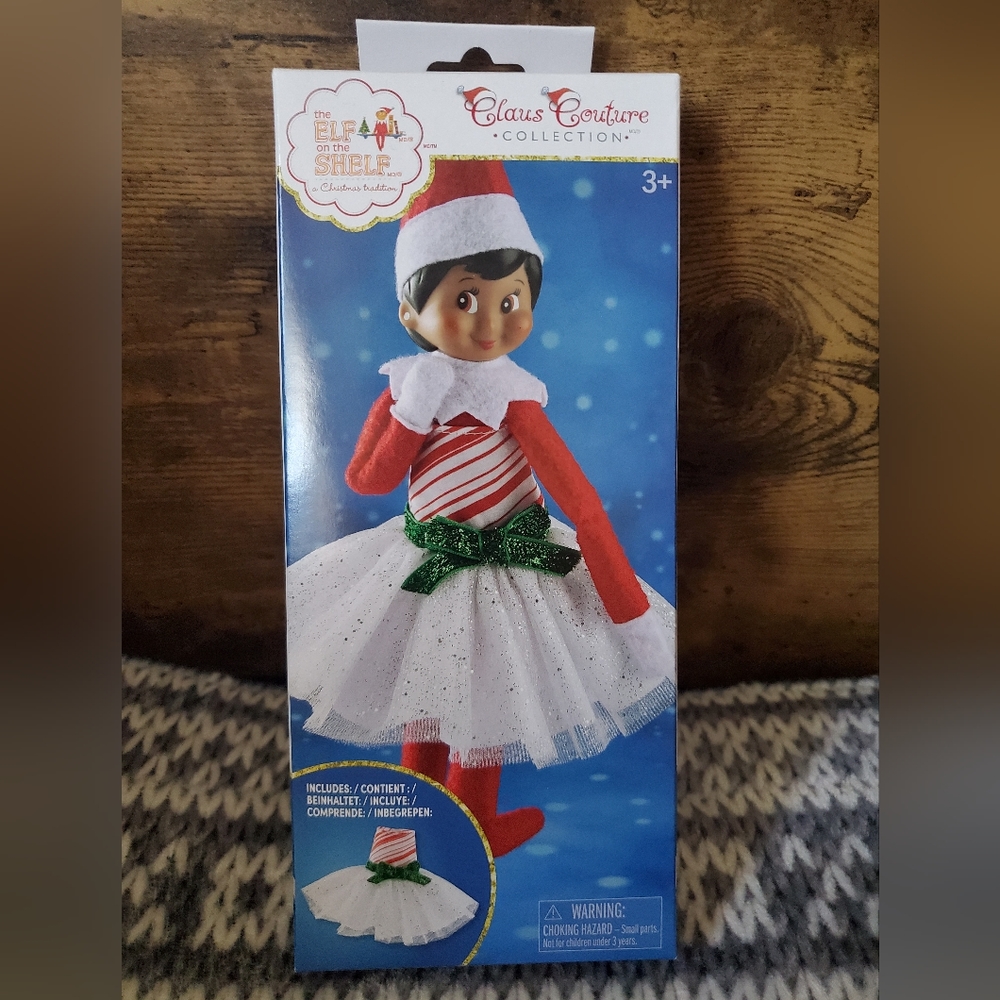 The Elf on the Shelf Claus Couture CANDY CANE CLASSIC DRESS Brand New in Box